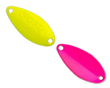 Блесна Nories Masukuroto Sofia 1,6 гр цв.002 Fluo-Gelb / Pink - фото 1