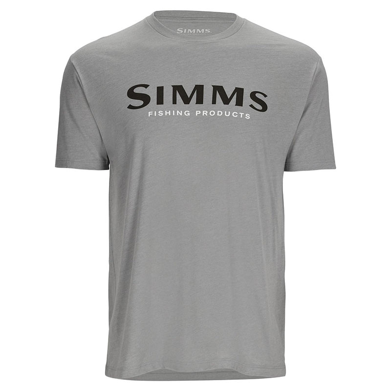 Футболка Simms Logo T-Shirt Cinder Heather  - фото 1