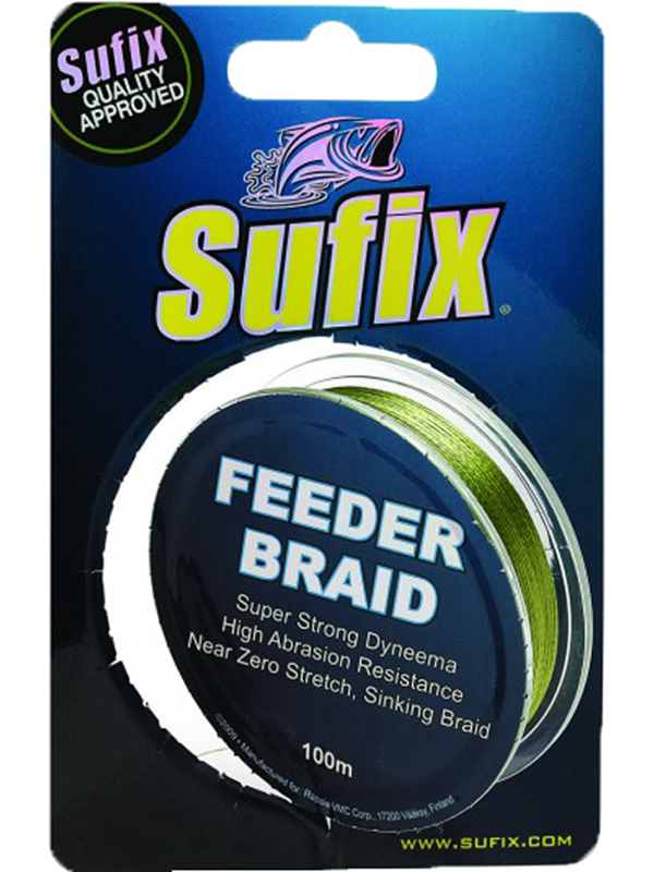 Леска Sufix Feeder braid olive green 100м 0,12мм - фото 1