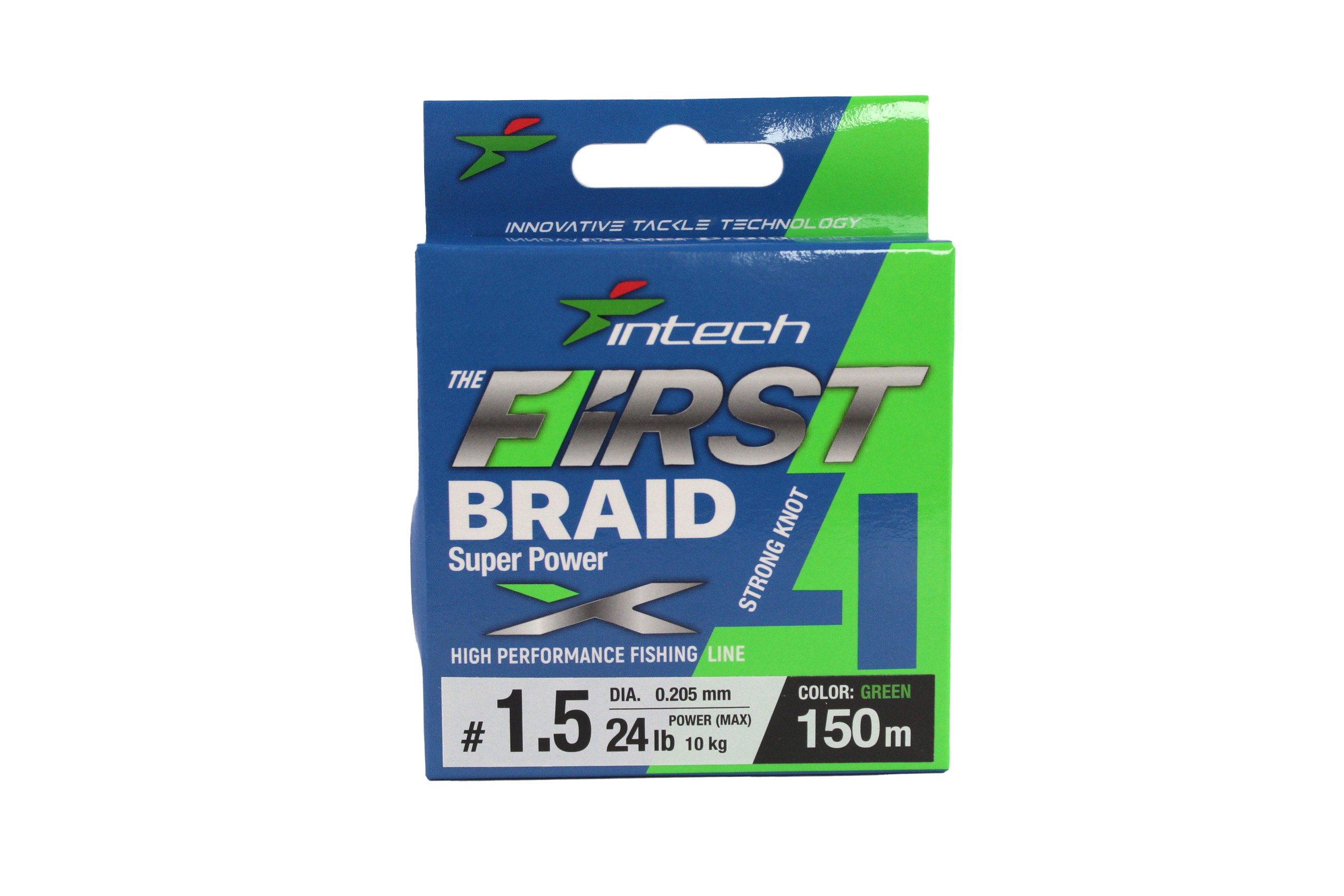 Шнур Intech First Braid X4 150м 1,5/0,205мм green - фото 1