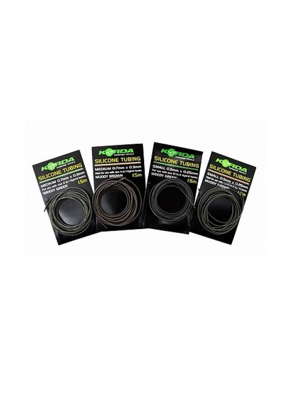 Трубка Korda Silicone силиконовая tube green 0,5мм 1,5м - фото 1