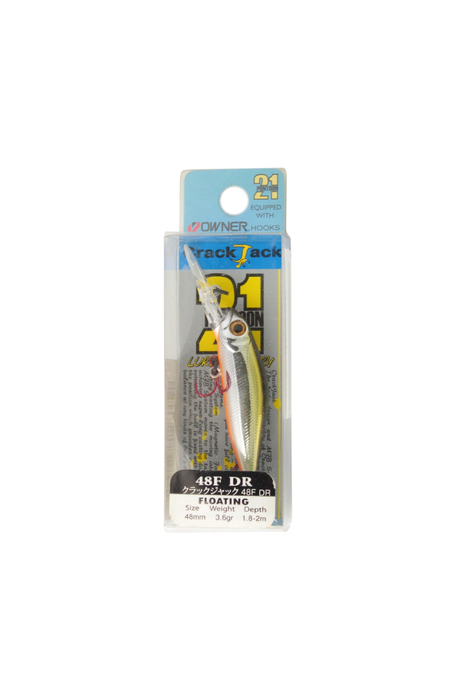 Воблер Pontoon21 Crack jack 48F-DR 48мм 3.6гр 1.8-2.0м №R60 - фото 1