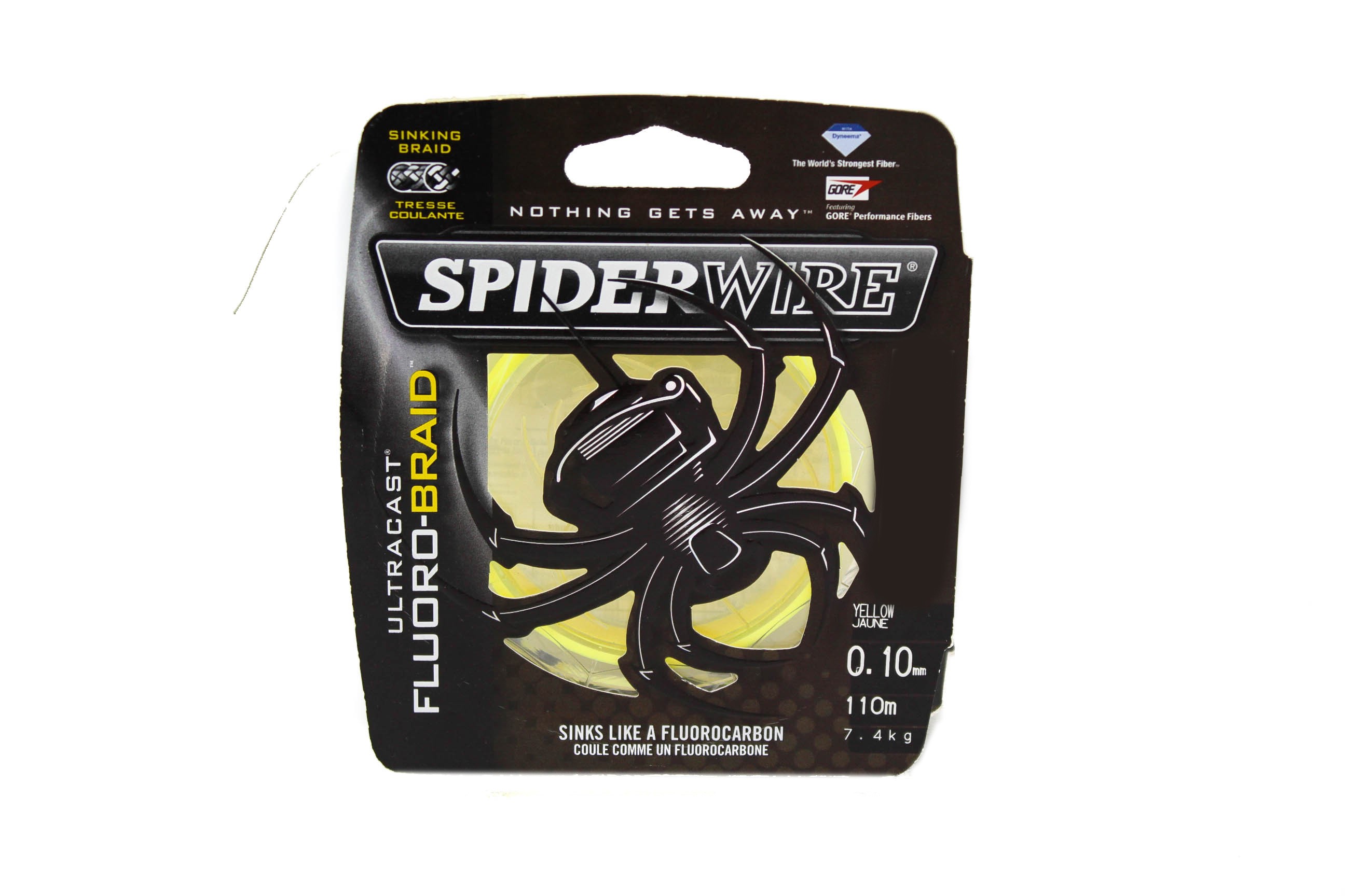 Шнур Spiderwire fluorobraid yellow 110м 0,10мм - фото 1
