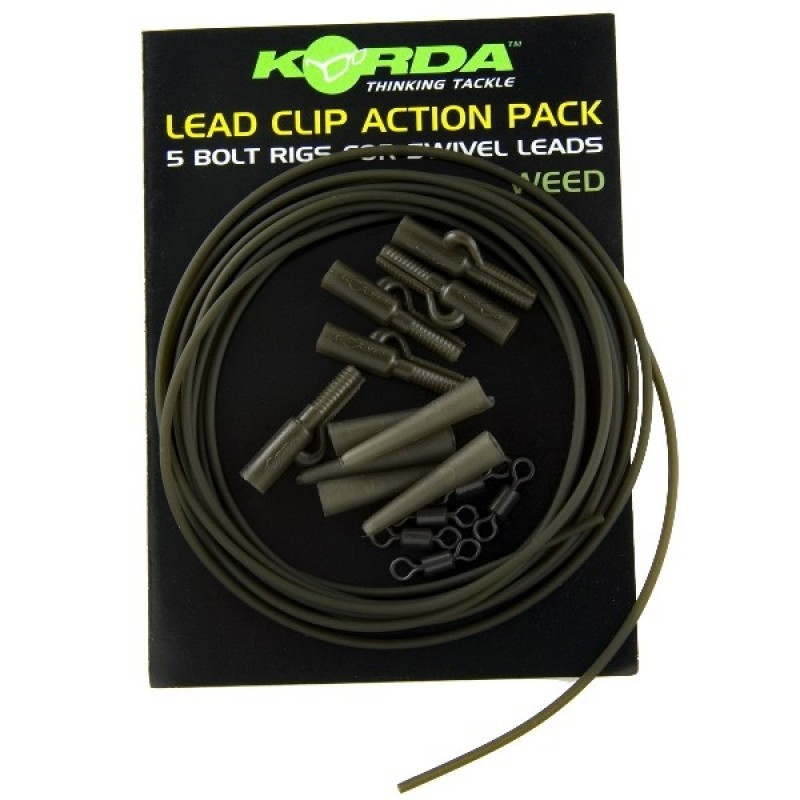 Клипса Korda Lead clip action pack weed на трубке - фото 1