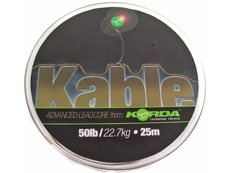 Поводочный материал Korda kable leadcore weed 25м  - фото 1