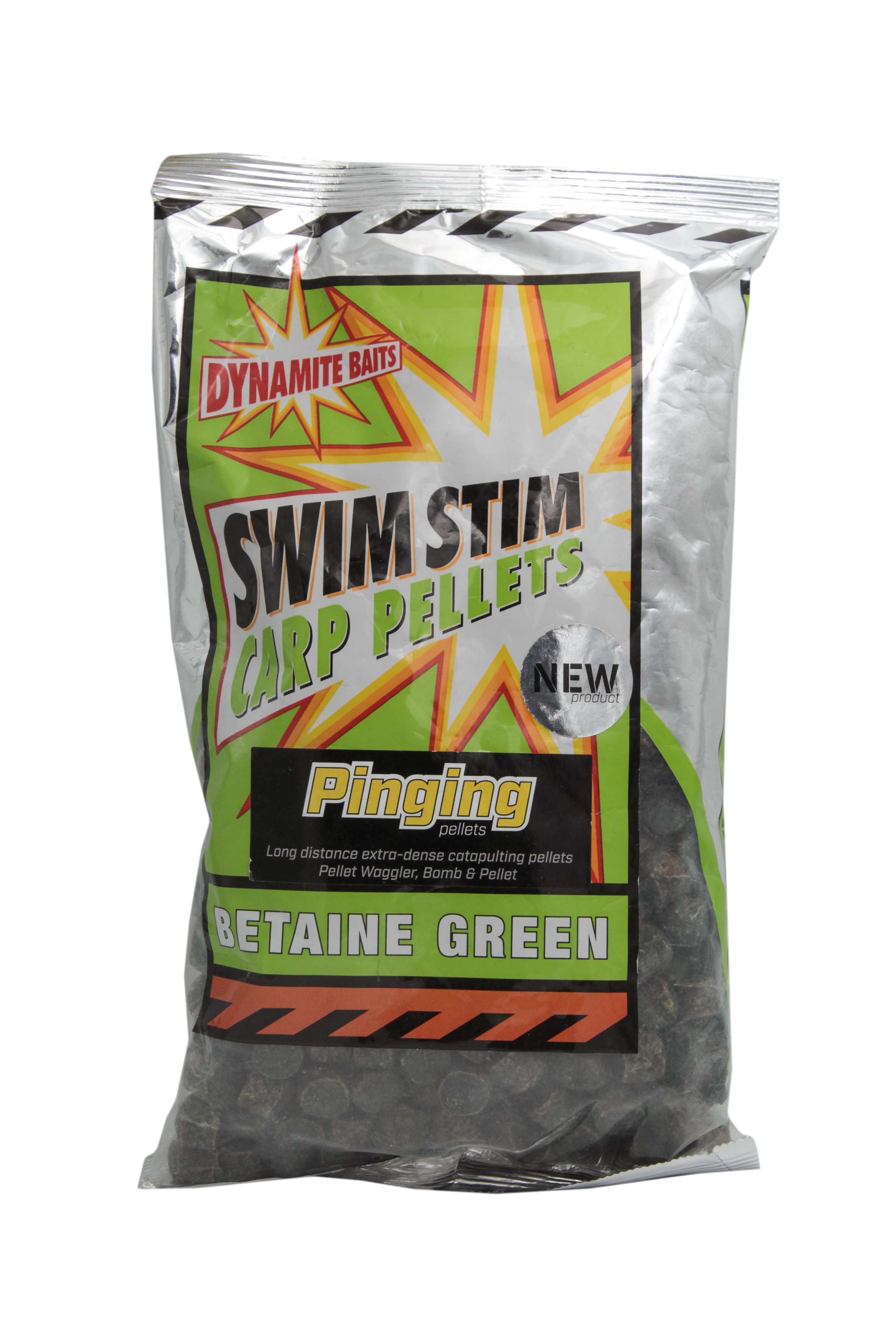 Пеллетс Dynamite Baits Swim Stim pinging pellets betaine green 13мм 900гр