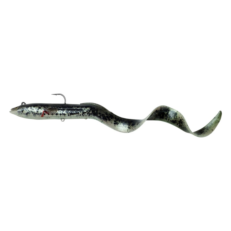 Приманка Savage Gear Real eel 20см 38гр black green pearl PHP - фото 1