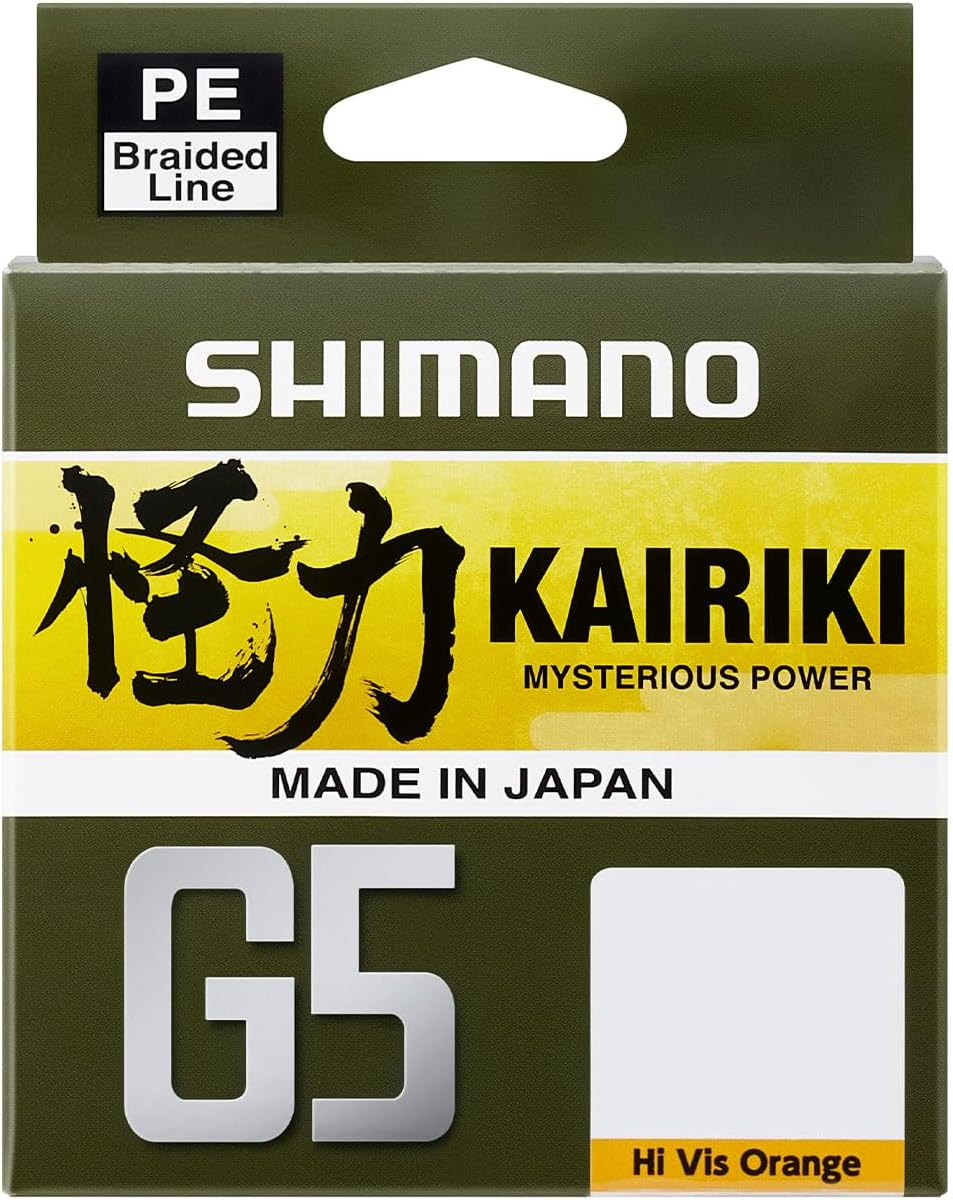 Шнур Shimano Kairiki G5 150м 0,20мм 10,4кг orange - фото 1