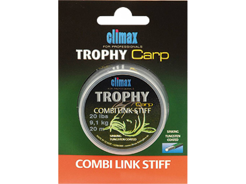 Поводочный материал Climax Combi Link Stiff anti tangle 20м 9,1кг 20lb - фото 1