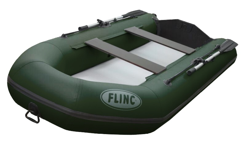 Лодка Flinc FT340LА надувная оливковый - фото 1