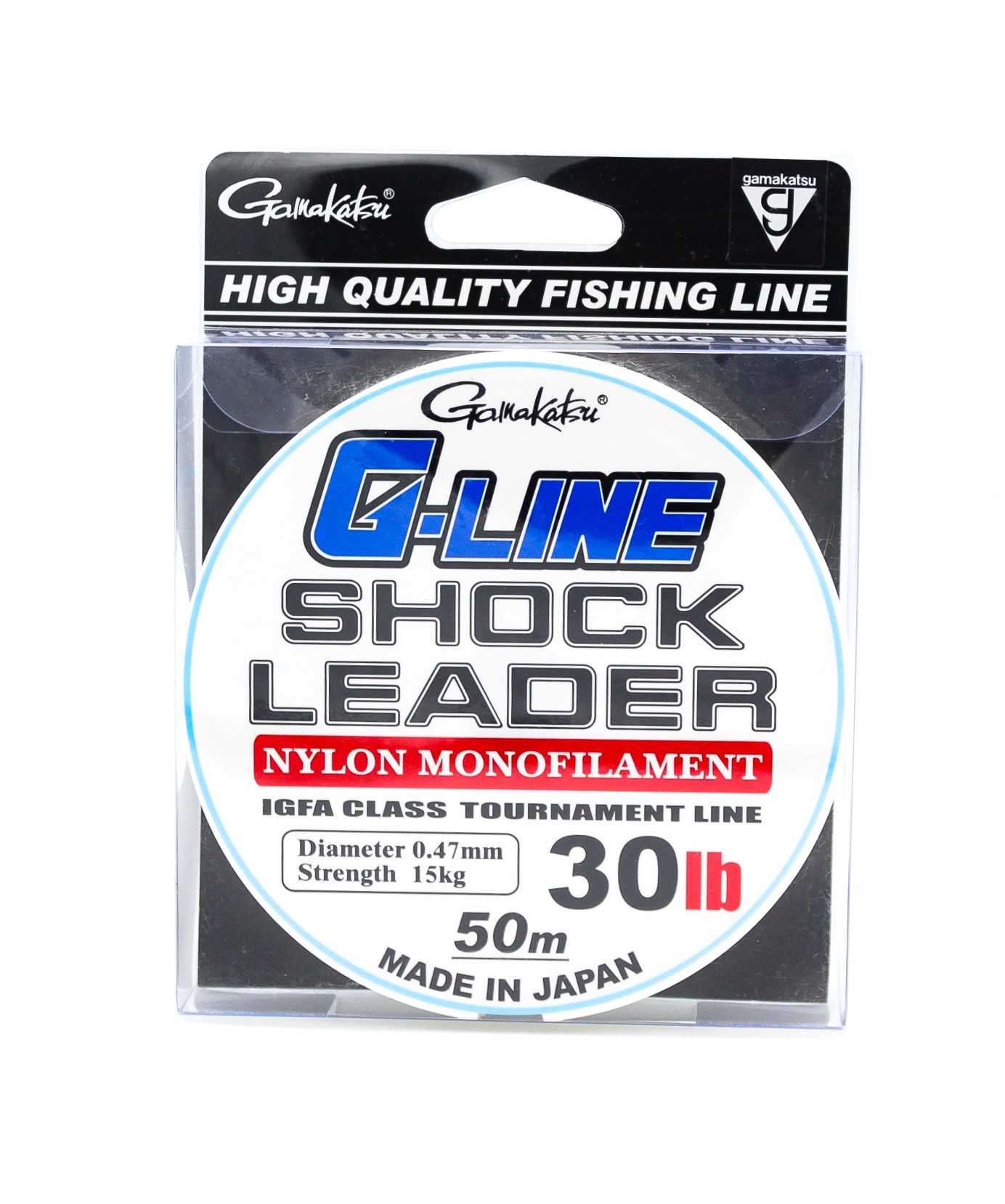 Леска Gamakatsu G-Line shock leader 0,47мм 50м - фото 1