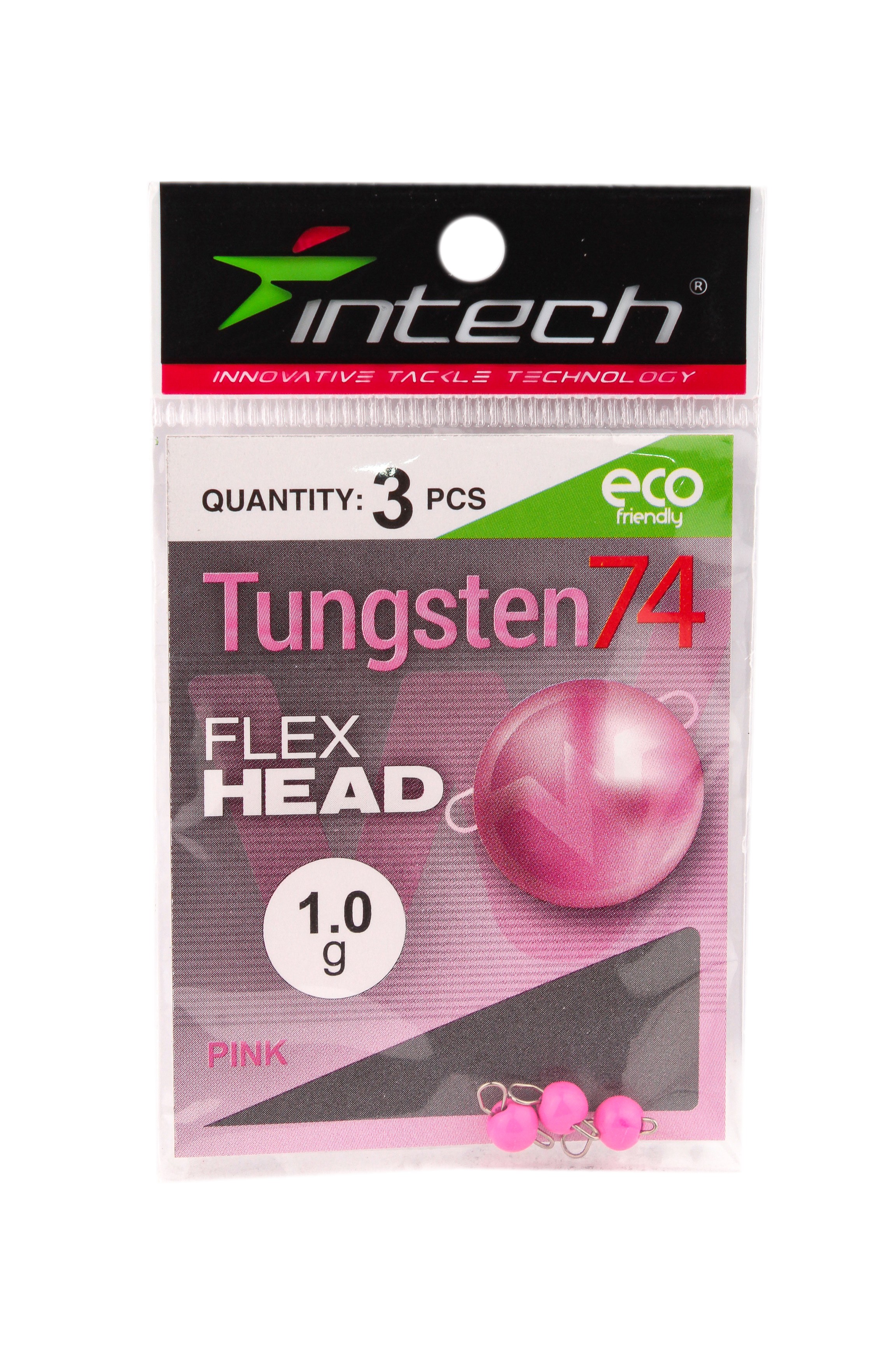 Груз Intech Tungsten 74 gloss pink 1,0гр 3шт - фото 1