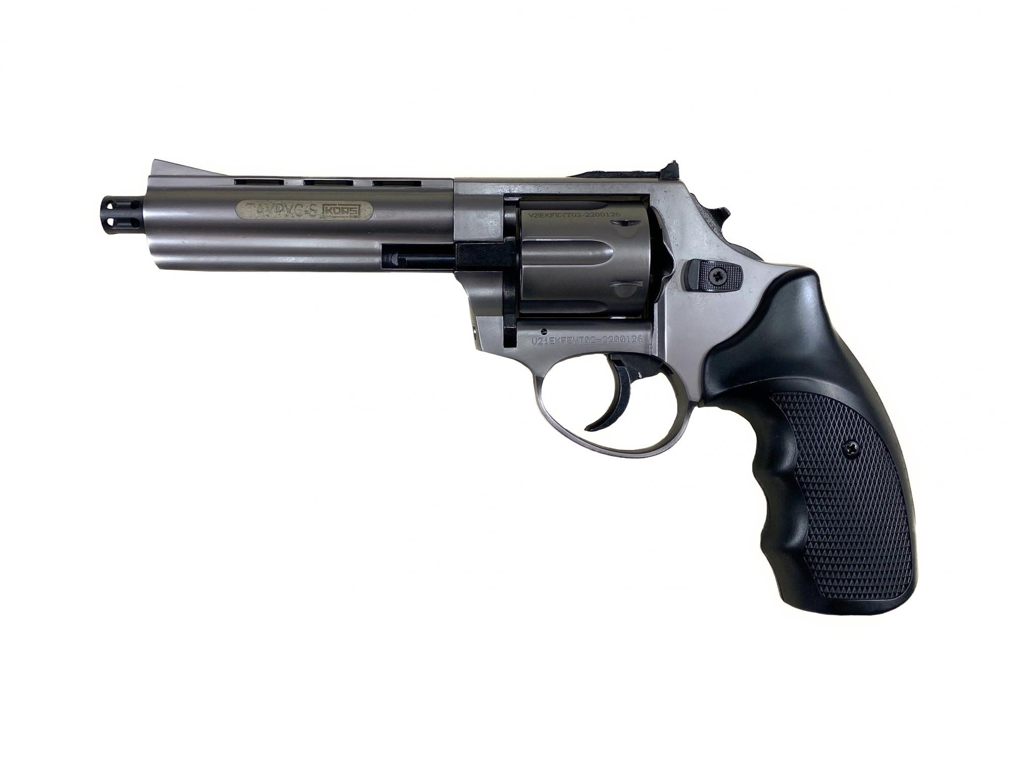 Револьвер Курс-С Таурус-S 10ТК сигнальный 4,5&quot; 5,5мм фумо графит - фото 1