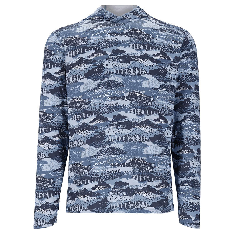 Термофутболка Simms Bugstopper Solarflex Hoody Shroud Selvedge  - фото 1