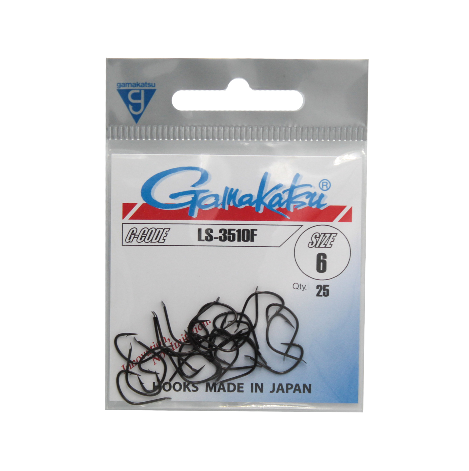 Крючок Gamakatsu LS-3510F black №6