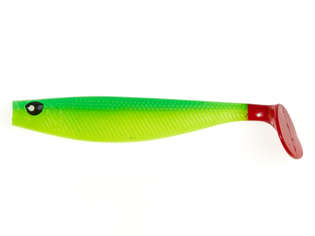 Приманка Lucky John Red Tail Shad 3,5" PG33 5шт в уп - фото 1