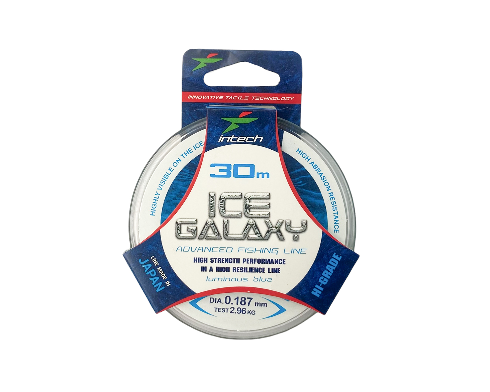 Леска Intech Galaxy Ice 30м 0.187мм 2.96кг голубая - фото 1