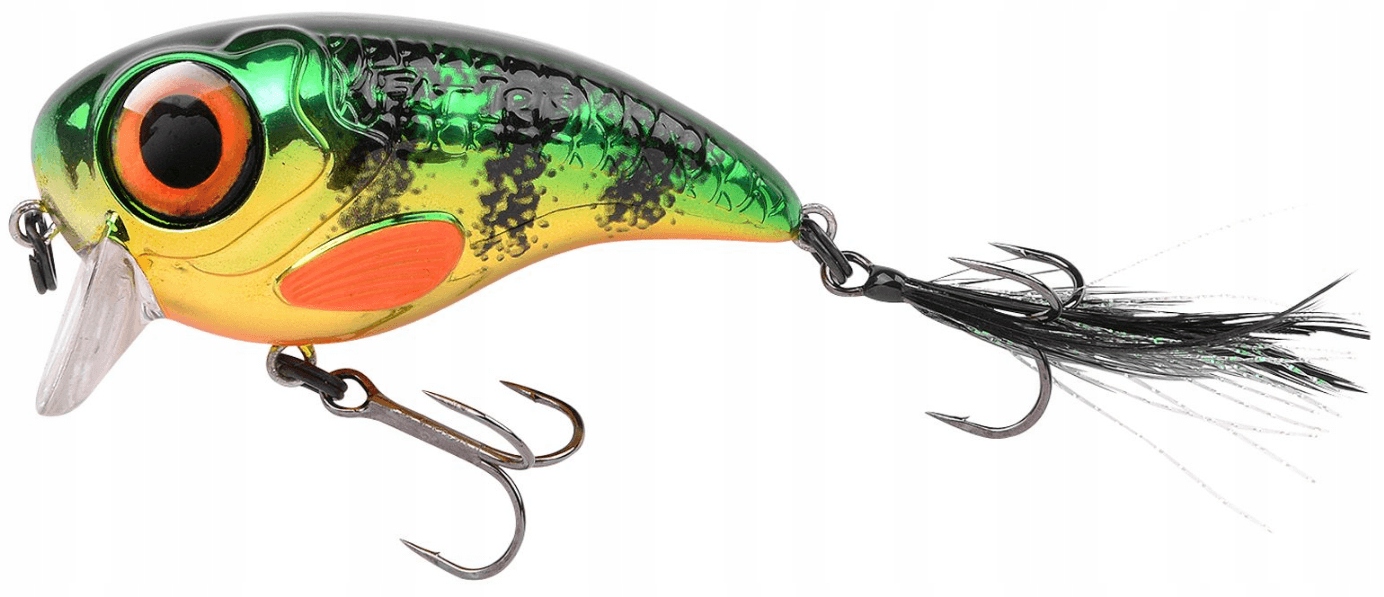 Воблер SPRO Fat Iris Hardlure Chrome Perch 6 см 17 гр - фото 1