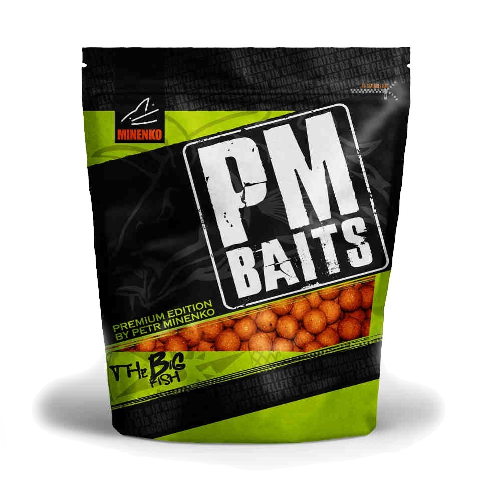 Бойлы MINENKO пылящие ST bird food+fish meal orange plum 14мм