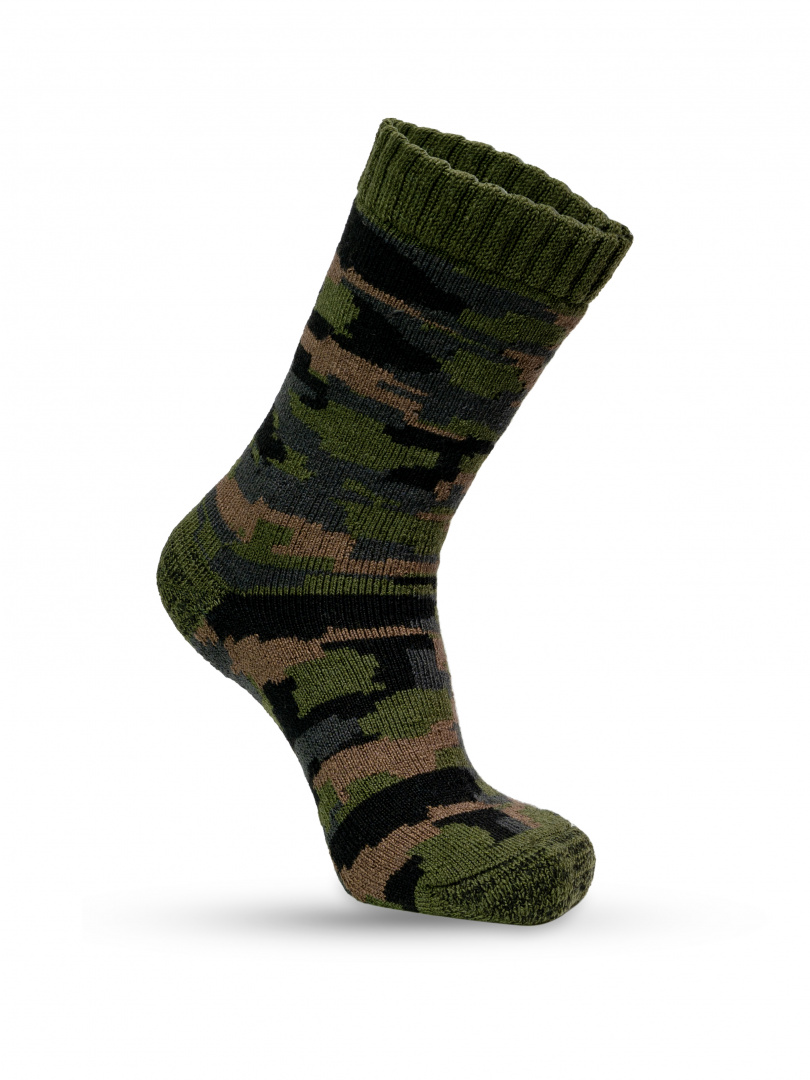 Носки Mund Norga Camouflage 830 зелёный L р.42-45  - фото 1