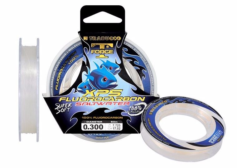 Леска Trabucco T-force fluorocarbon SW 50м 0,300мм - фото 1