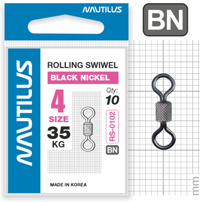Вертлюг Nautilus Rolling Swivel 0102 №4 35кг - фото 1