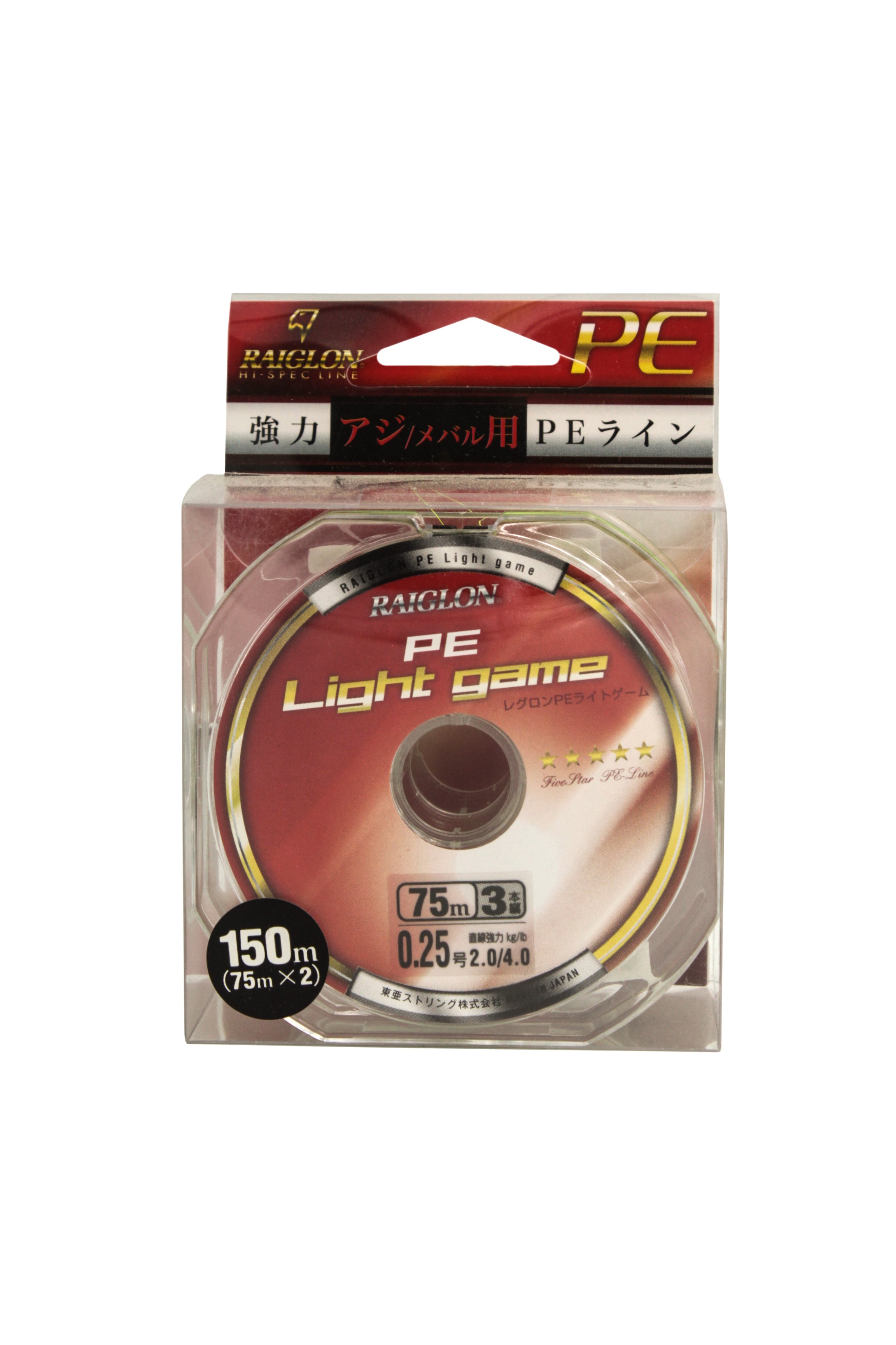 Шнур Raiglon PE light game 3 braid 150м PE 0,25/0,083мм - фото 1