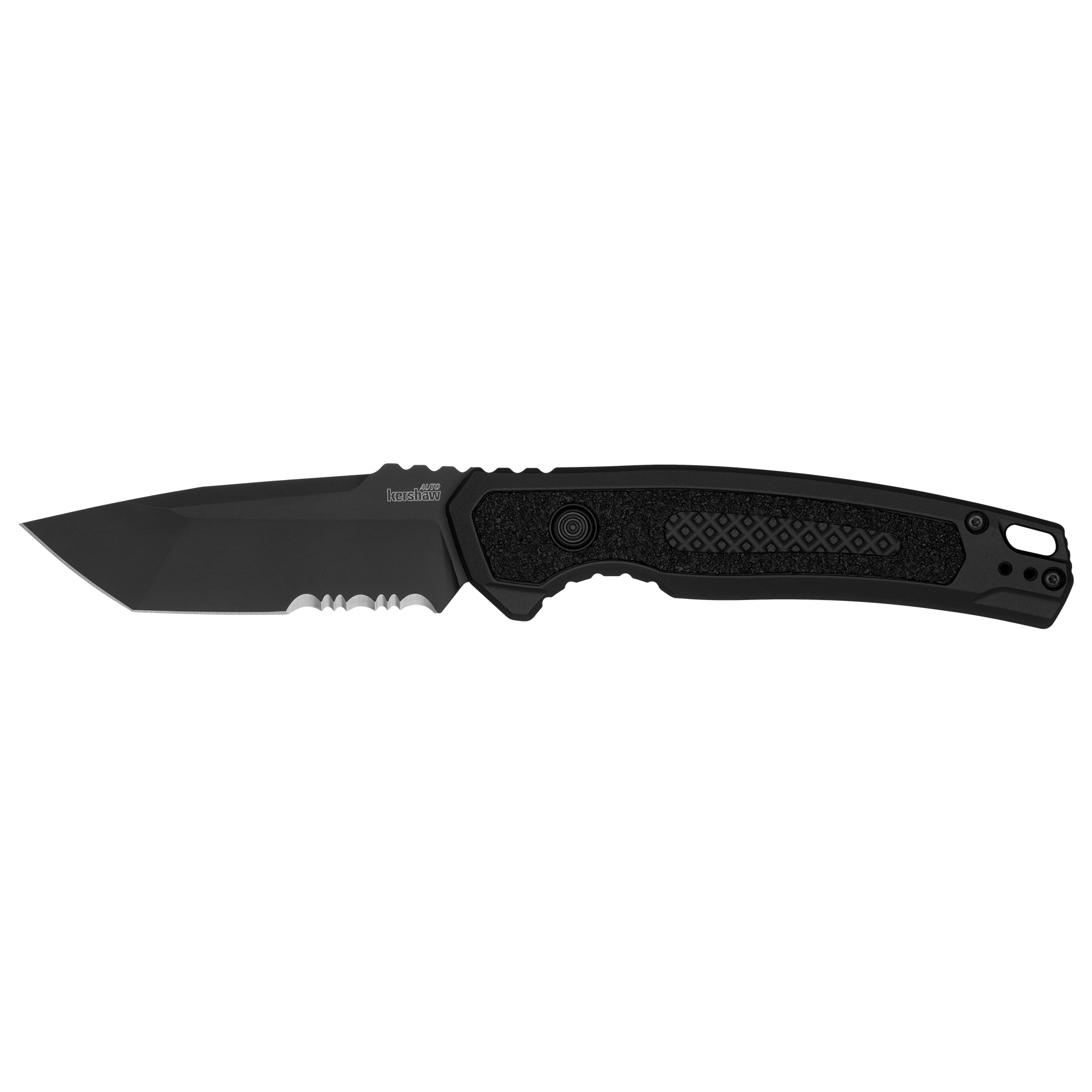 Нож Kershaw K7105 Launch 16 автомат рукоять алюм со вставками черный сталь CPM  - фото 1