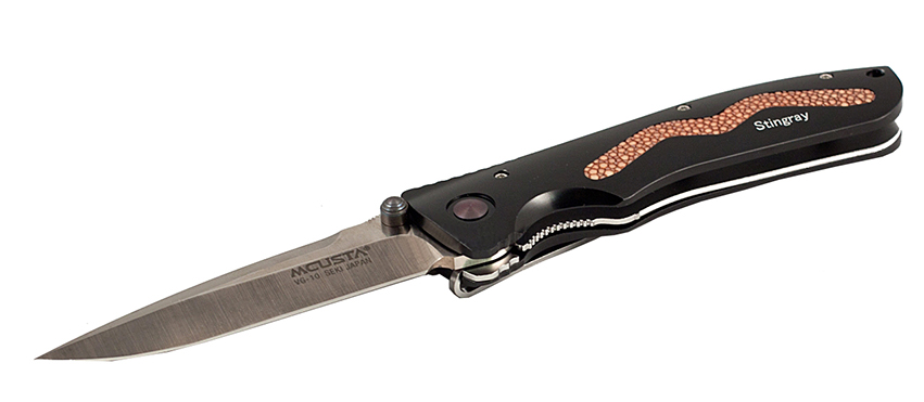Нож Mcusta Stingray Brown складной клинок 8.4 см сталь VG10  - фото 1