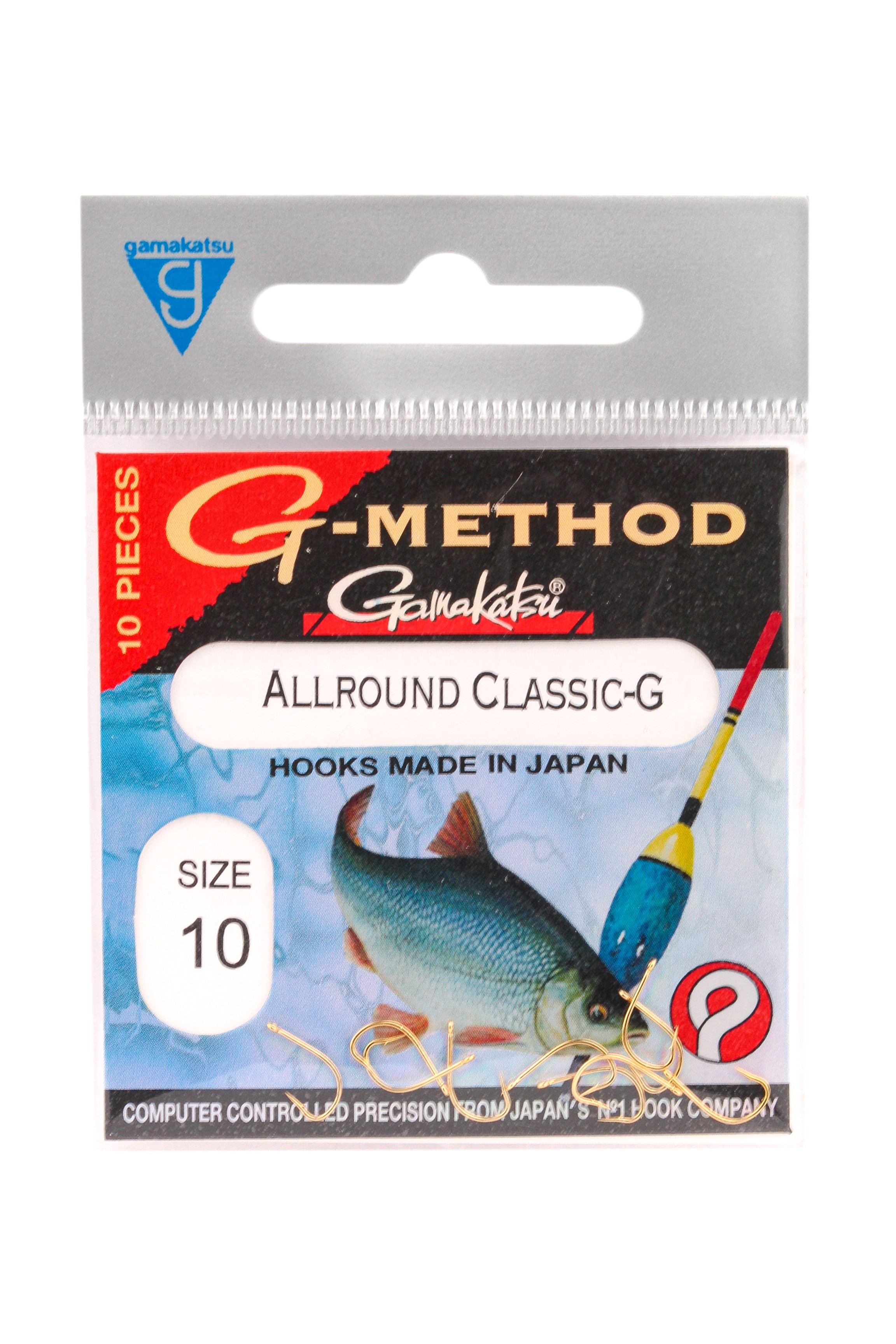 Крючок Gamakatsu G-Method allround gold №10 - фото 1