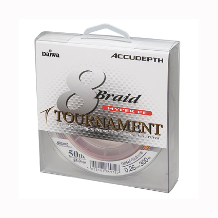 Шнур Daiwa Tournament 8хbraid multi color 300м 0,35мм - фото 1