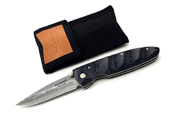 Нож Mcusta Damascus Basic Folder Black Micarta скл. сталь VG - фото 1