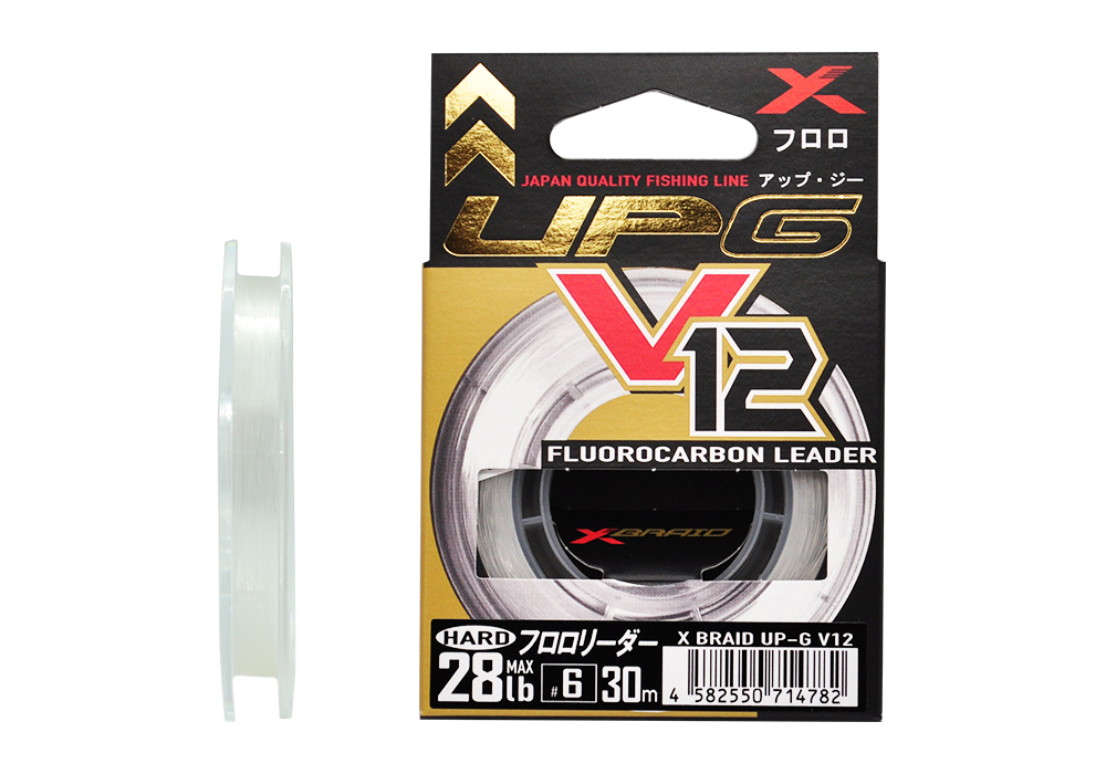 Леска YGK X-Braid UP-G Leader V12 Hard 30м 6,0/28lb - фото 1