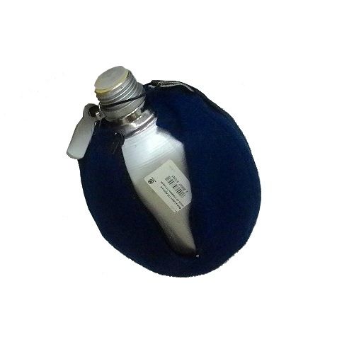 Фляга Laken 130 Alpina в чехле со стаканом 1л серая - фото 1