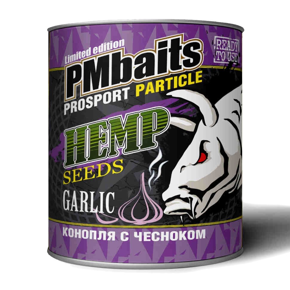 Консервированная зерновая смесь MINENKO PMbaits Hemp Garlic 900мл - фото 1