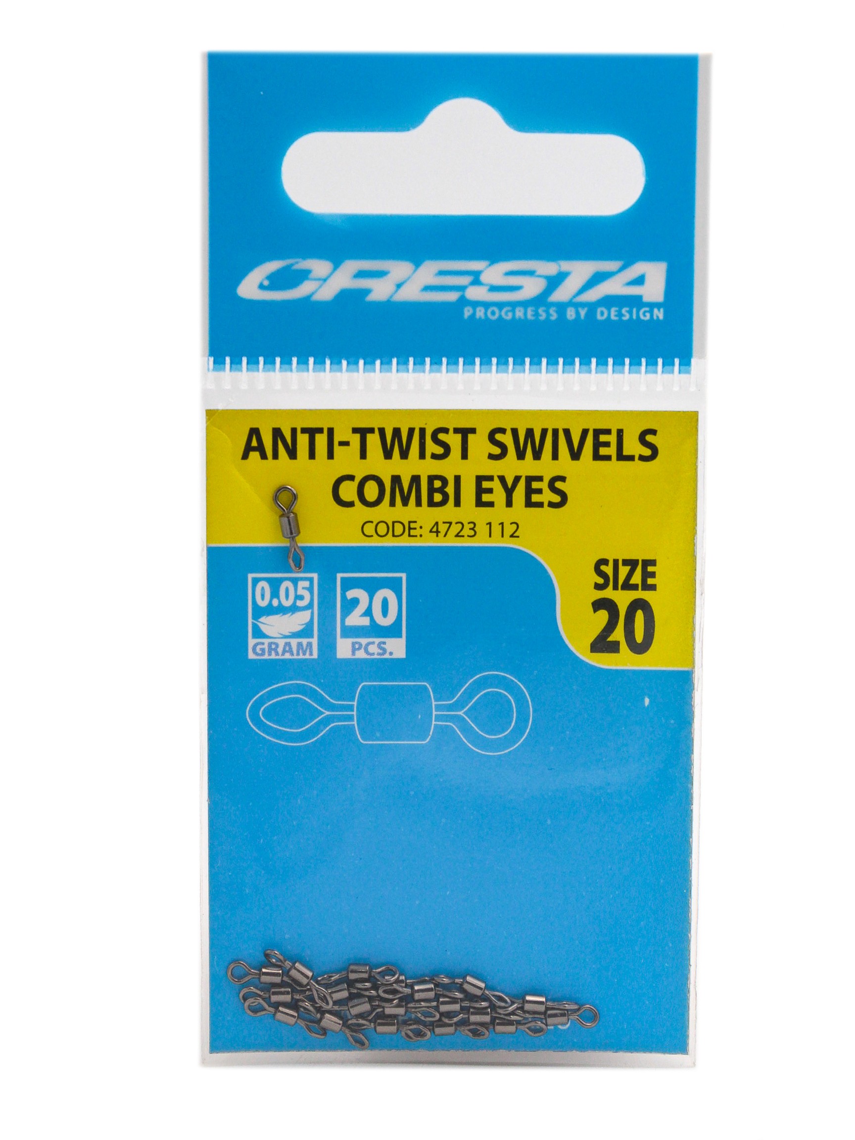 Вертлюг SPRO Anti-twist swivels combi eyes №20 - фото 1