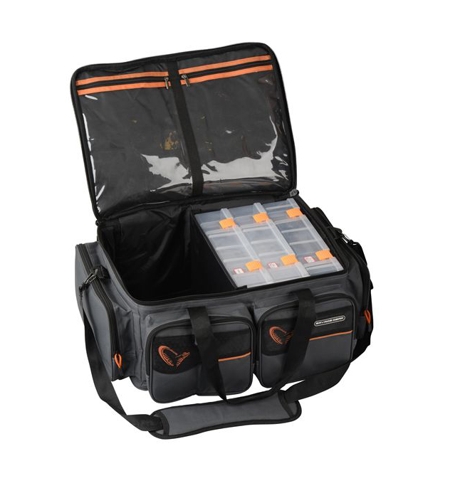 Сумка Savage Gear System box XL 3 boxes + waterproof cover 25х67х46см - фото 1