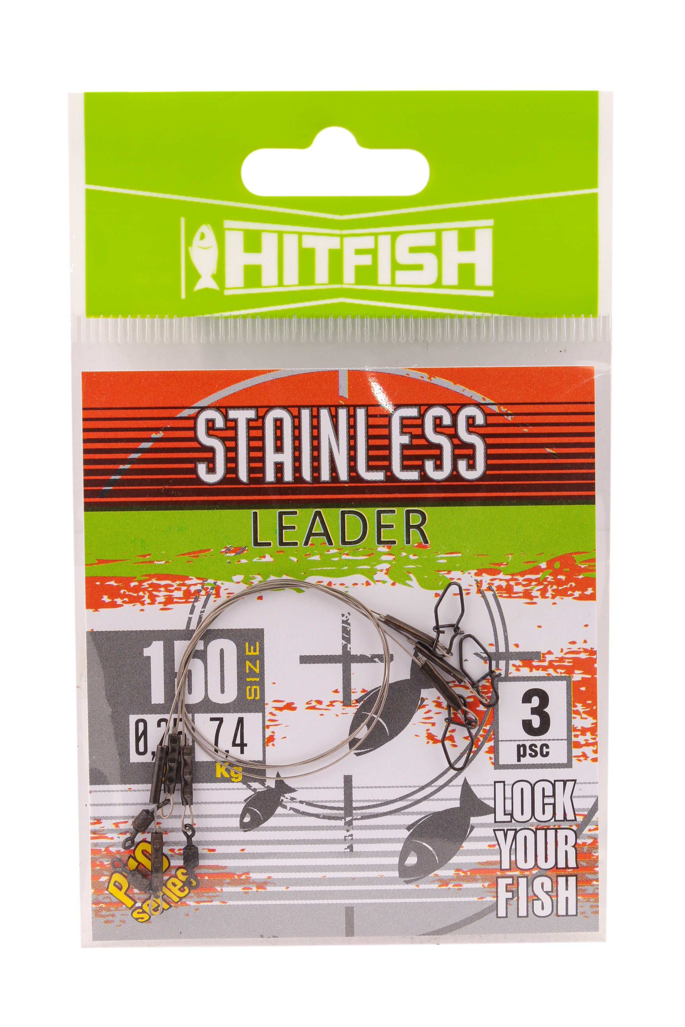 Поводок Hitfish Stainless leader 19 нитей 150мм 7,4кг d 0,25 3шт
