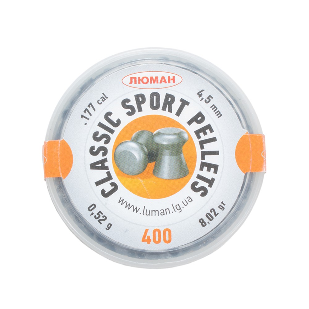 МП Пуля пневм. "Classic sport pellets", 0,52 г. 4,5 мм. (400 шт.) (60 в упаковке - фото 1