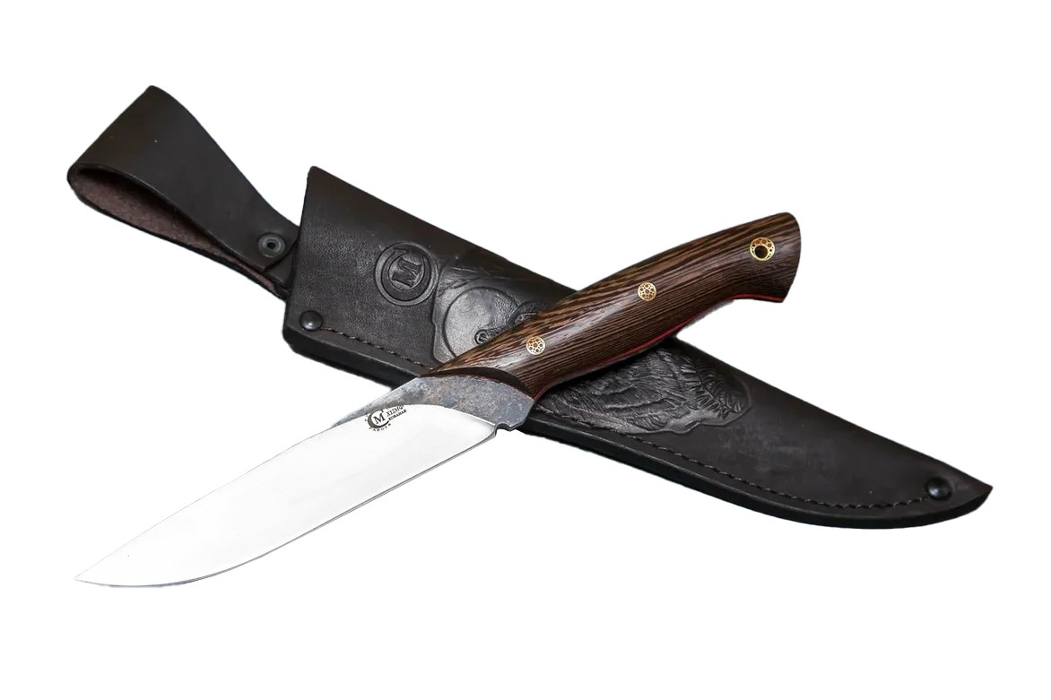 Нож ИП Семин Пантера кованая сталь Х12МФ ц.м граб фибра - фото 1