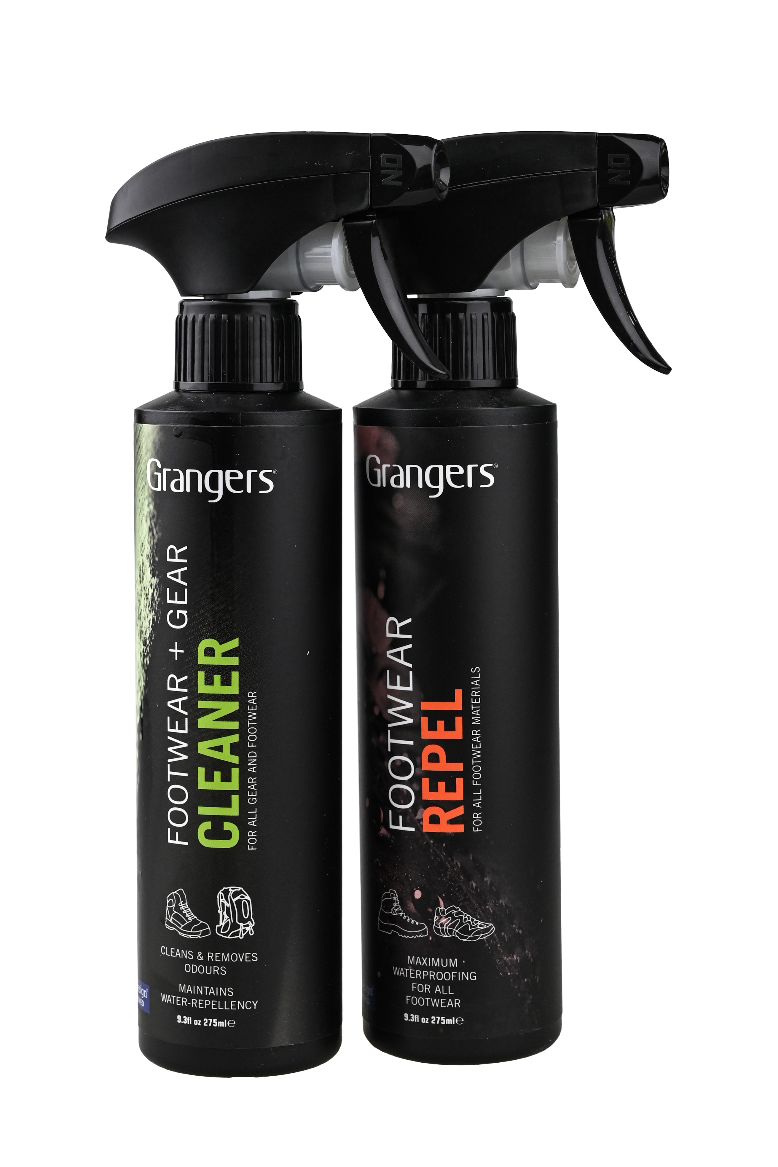 Набор Grangers footwear gear cleaner 275мл + footwear repel spray 275мл - фото 1