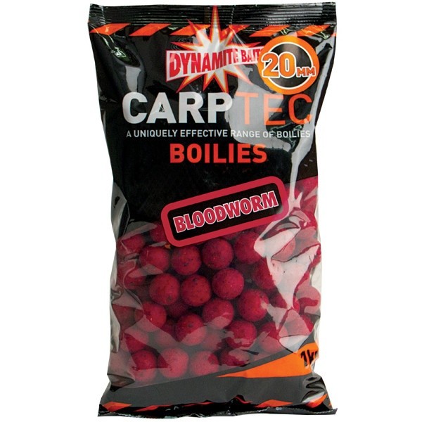 Бойлы Dynamite Baits Bloodworm carp tec 20мм 1кг - фото 1