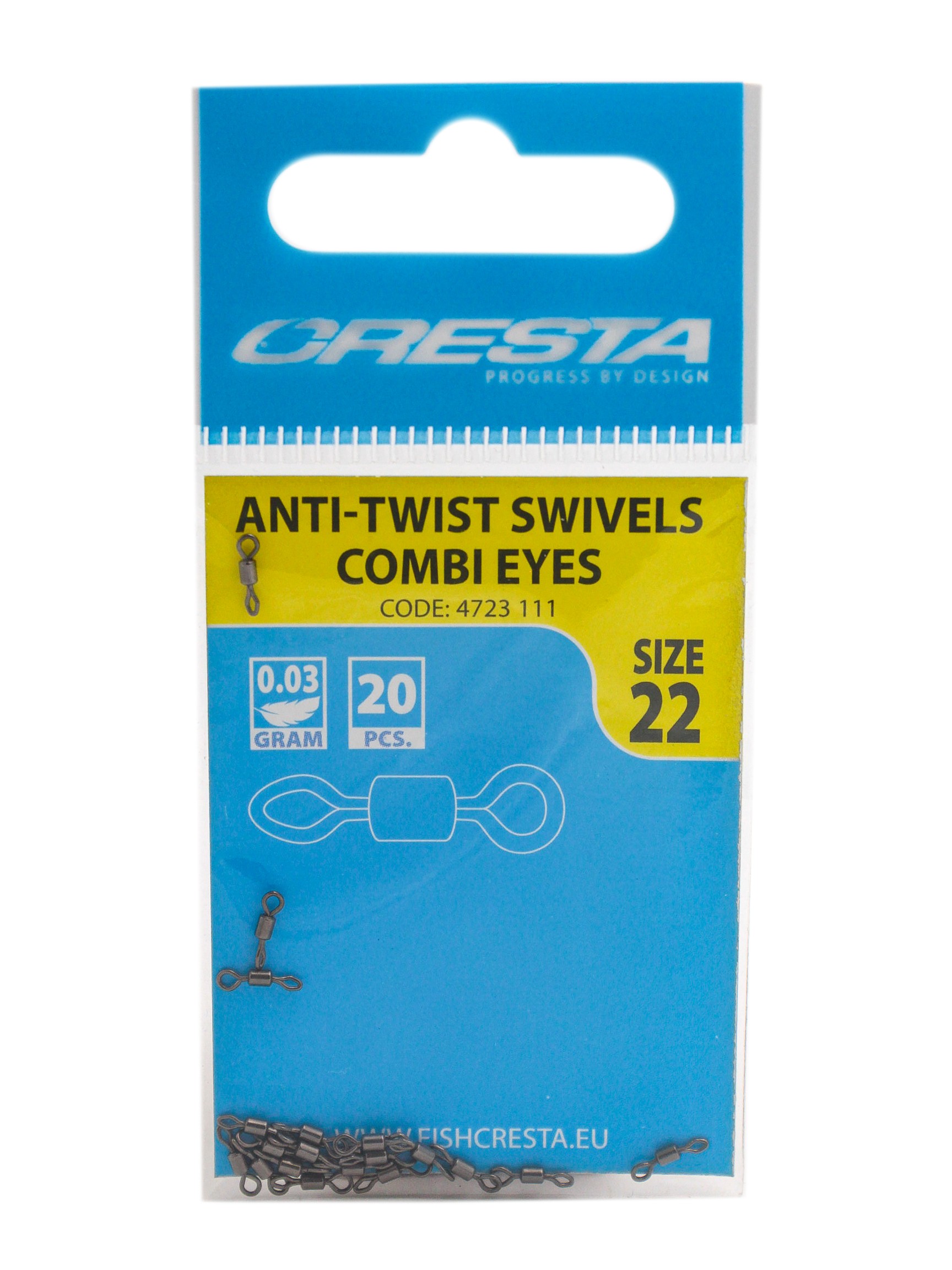 Вертлюг SPRO Anti-twist swivels combi eyes №22 - фото 1