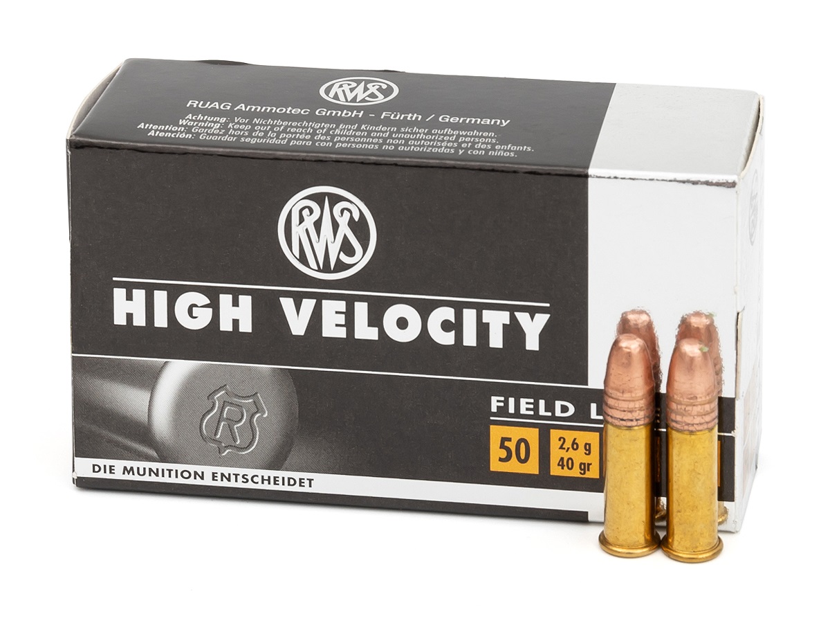 Патрон 22LR Field Line RWS High Velocity 2,6гр 1/50 - фото 1