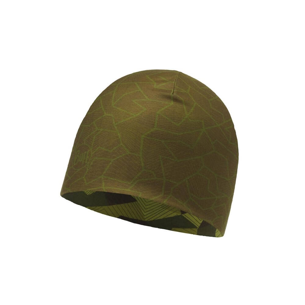 Шапка Buff Microfiber reversible hat block camo green - фото 1