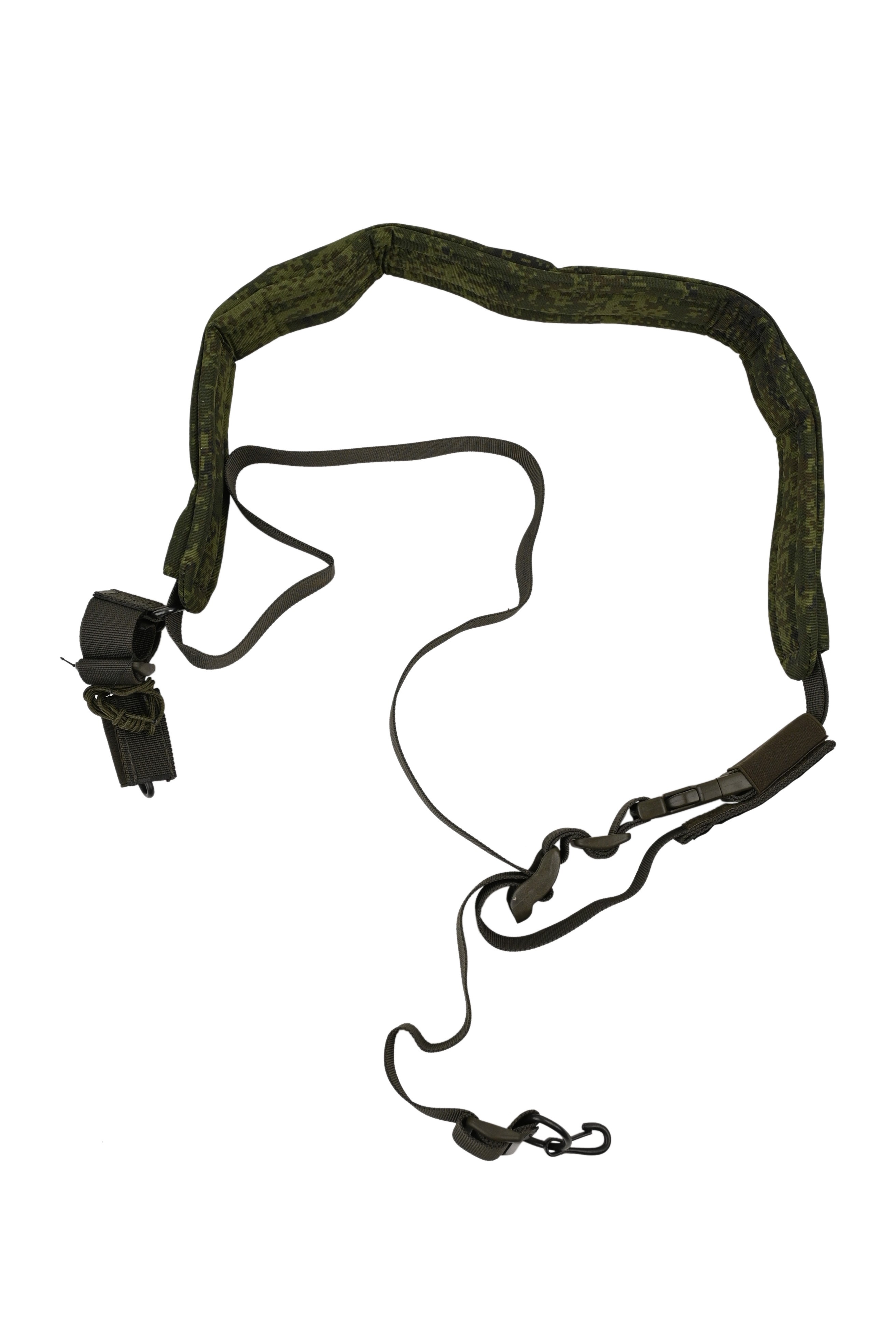 Ремень ТР Долг М3 оружейный тактический для охотников с подушкой зеленый EMP - фото 1