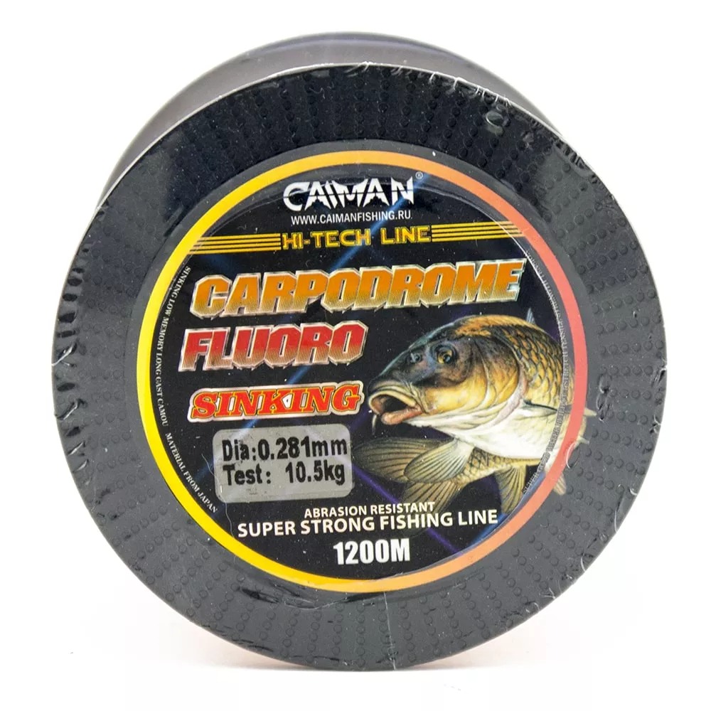 Леска Caiman Carpodrome Fluoro yellow 1200м 0,281мм - фото 1