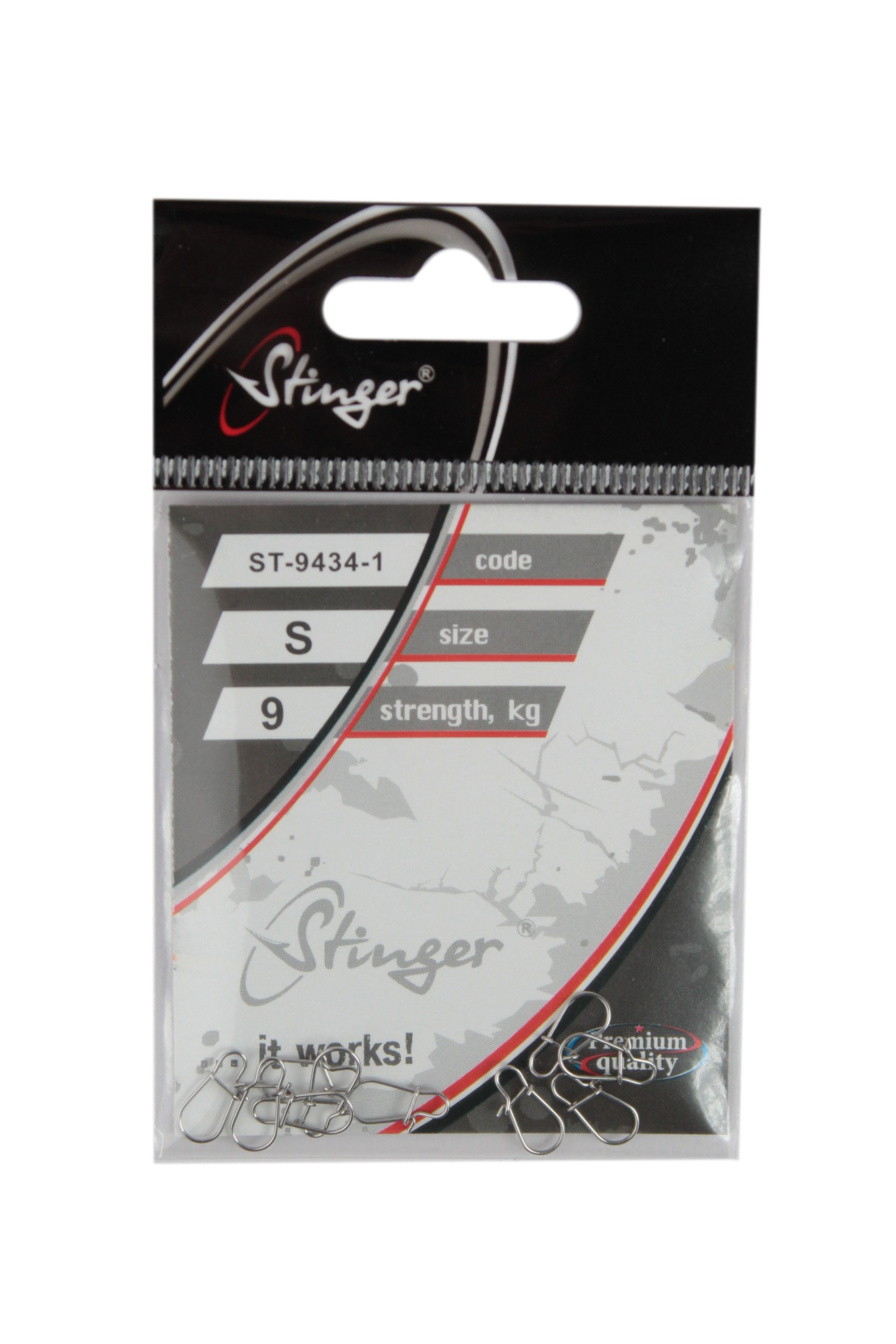 Застежка Stinger ST-9434-1-S уп.10шт - фото 1