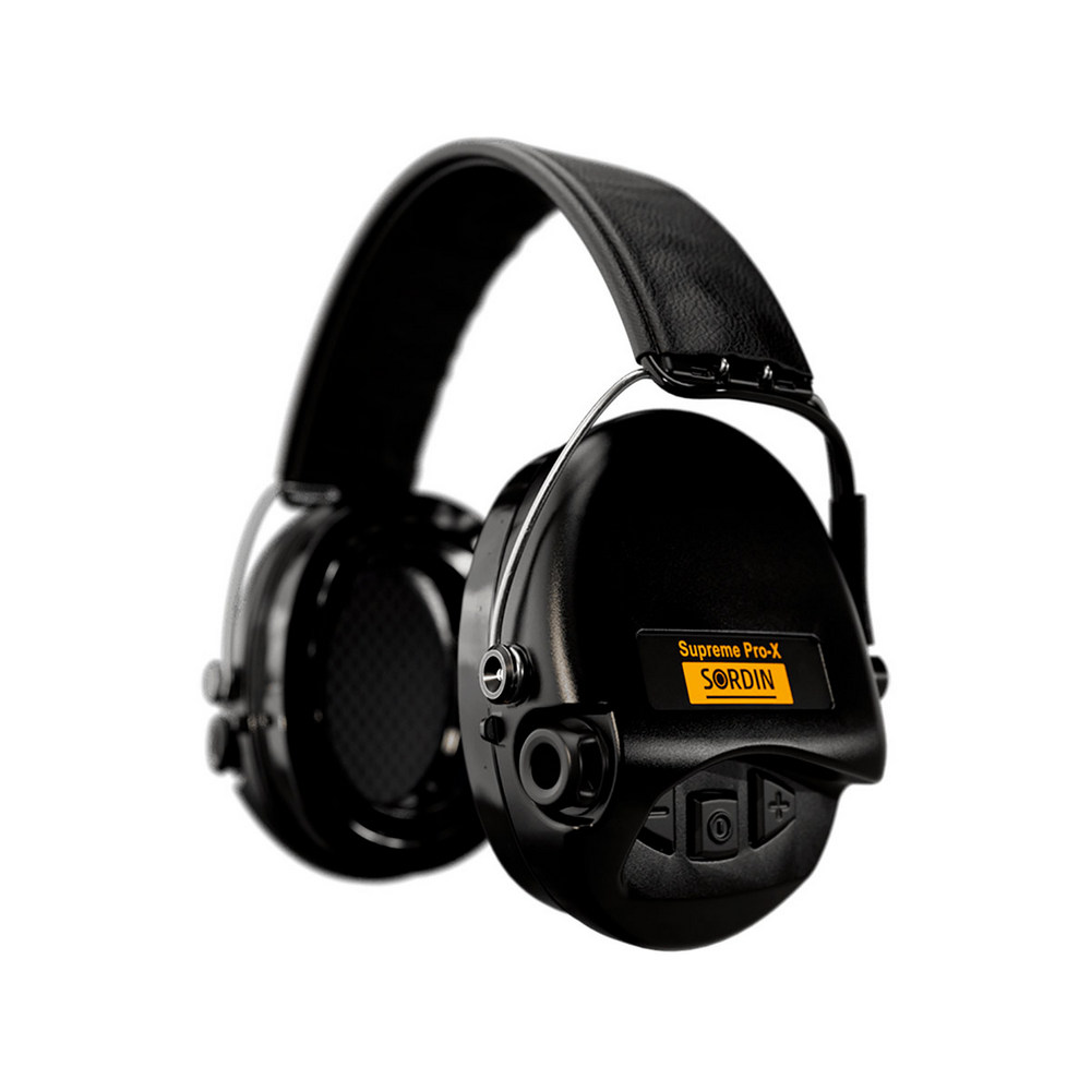 Наушники активные Sordin MSA Supreme Pro-X Black SNR кожа чёрный - фото 1