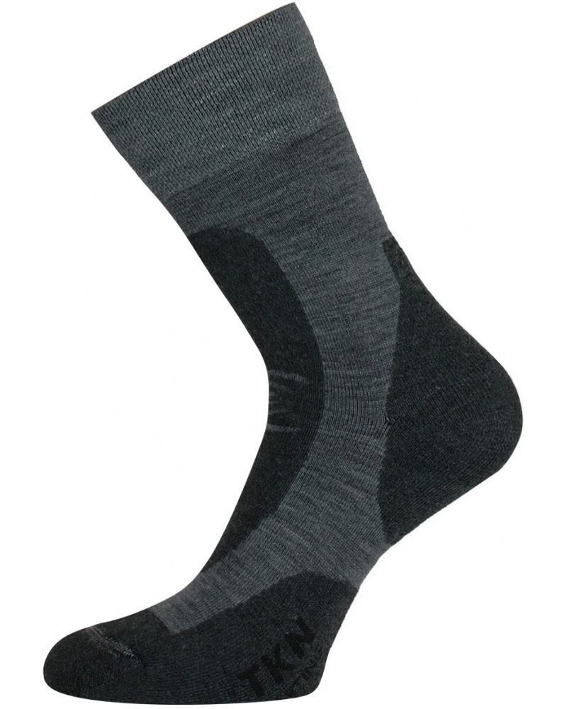 Носки Lasting TKN 816 polypropylene+nylon темно-серый с черной встав  - фото 1